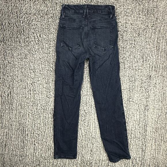 Good American Jeans Good Classic Slim Straight Jeans Women's 00 Indigo526 - Picture 6 of 15